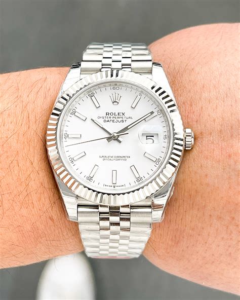 fluted bezel for rolex datejust|rolex datejust 41 white jubilee.